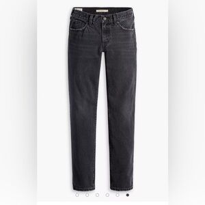 Middy Black Straight-Leg Jeans